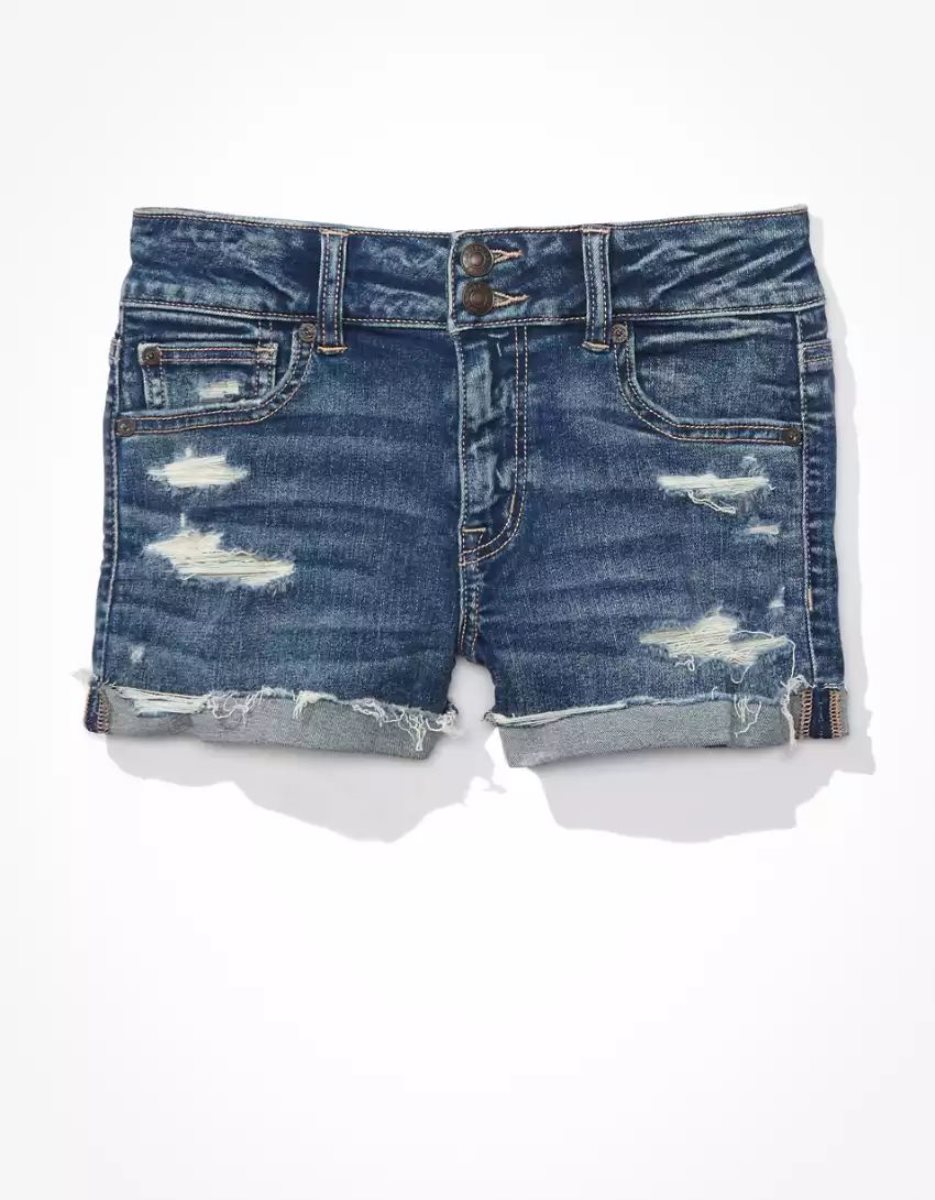 Shorts American Eagle AE Ne(x)t Level High-Waisted Denim Multicolore Femme | YLY-83344273